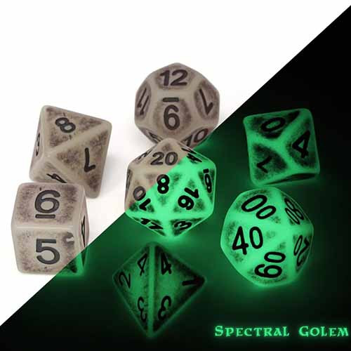 Die Hard Polyhedral Set: Glow-in-the-Dark - Spectral Ancient (7)