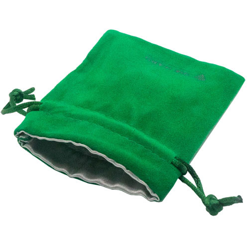 Die Hard: Satin-Lined Velvet Bag - Small Green