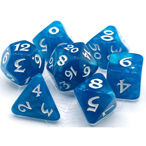 Die Hard Dice Polyhedral Set: Elessia - Wish Song w/ White (7)