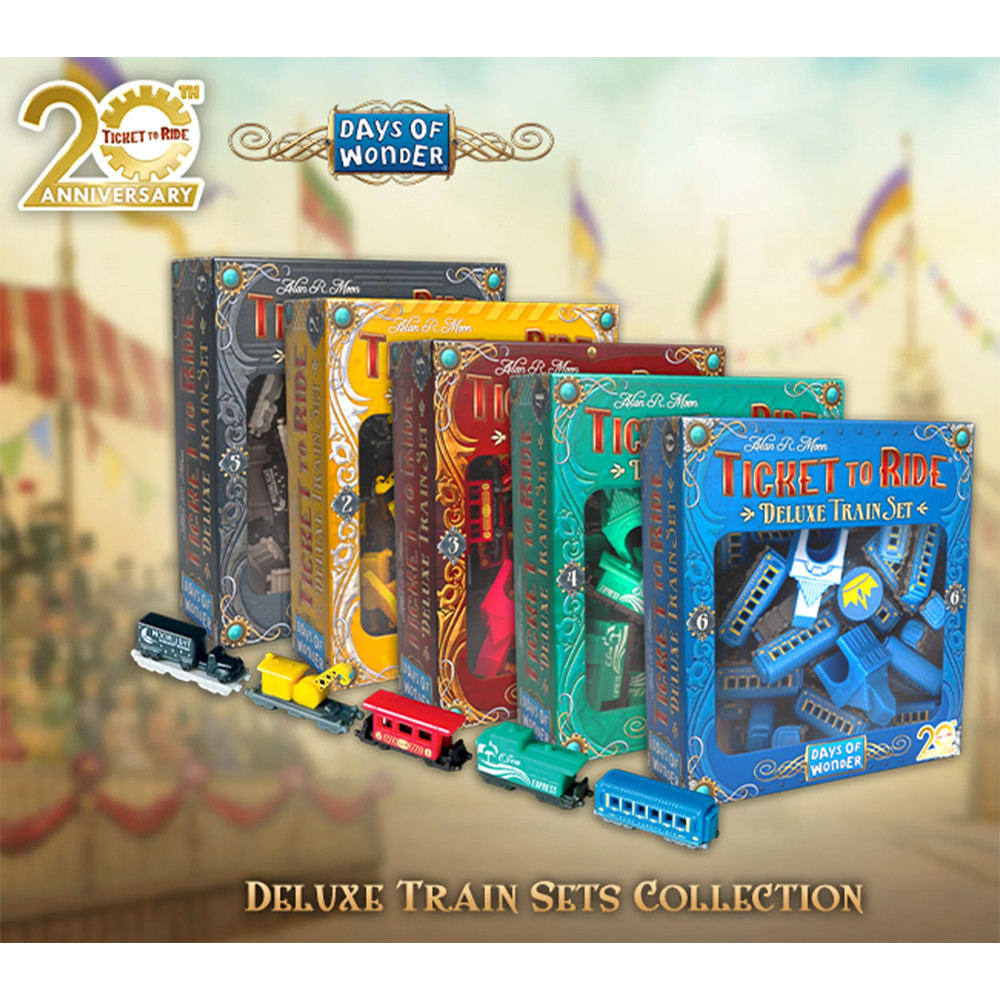 Ticket to Ride: 20th Anniversary Deluxe Train Sets - 5 Packs