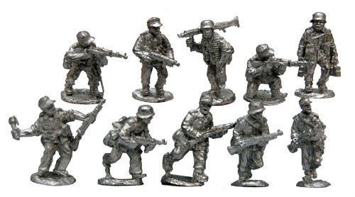 Warfighter: WWII - Expansion #16: Germany Metal Soldier Minis