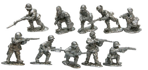 Warfighter: WWII - Expansion #17: Russia Metal Soldier Minis