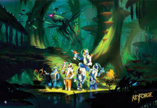 Keyforge Away Team Playmat Board Games Miniature Market