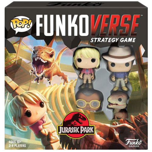 Funkoverse Strategy Game: Jurassic Park 100 4-Pack