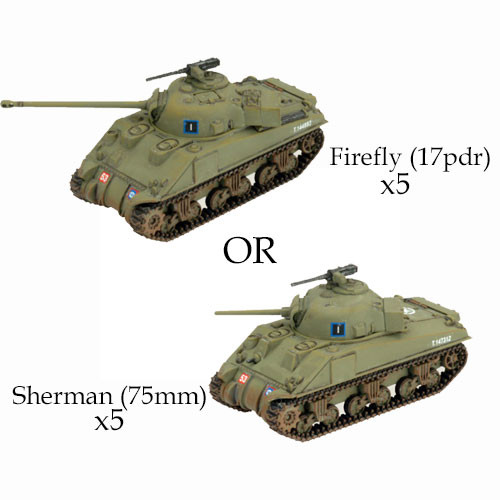 Flames of War: WW2 - Sherman Armoured Troop