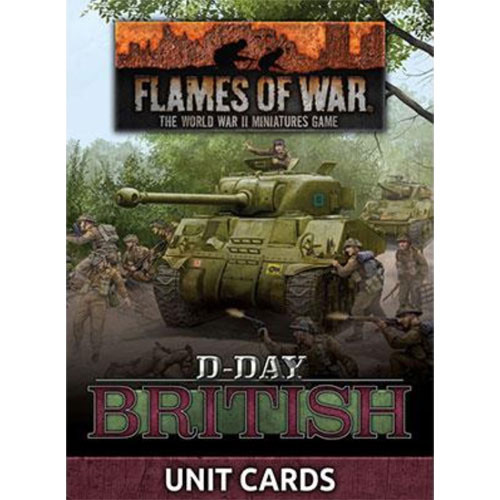 Flames of War: WW2 - D-Day British Unit Card Pack