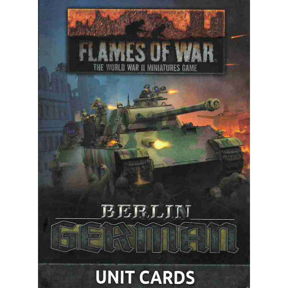 Flames of War WW2: Berlin - German Unit Cards
