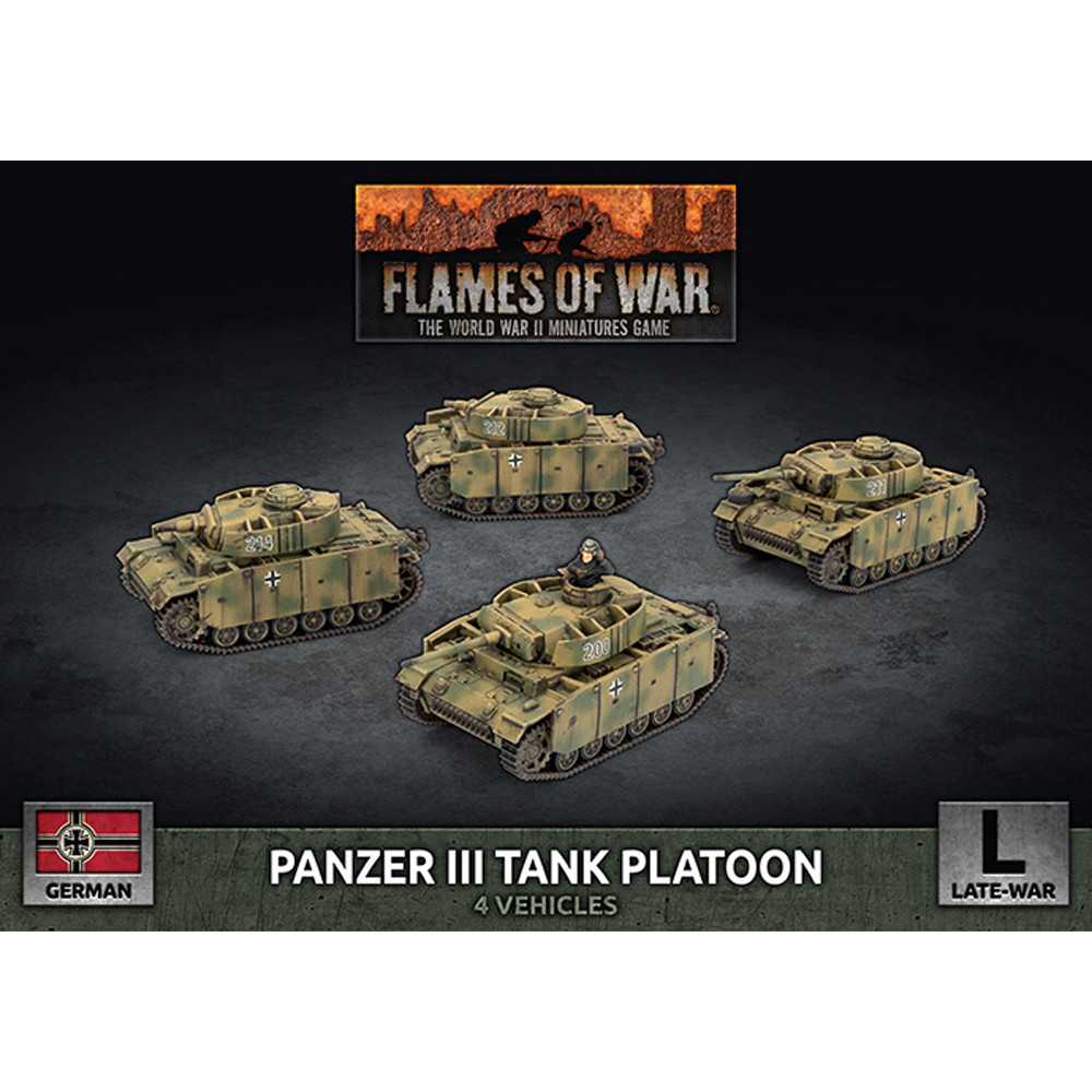 Flames of War WW2: Panzer III Tank Platoon