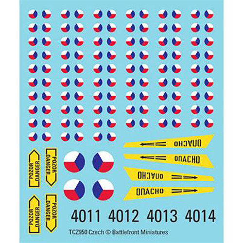 WWIII Team Yankee: Czechoslovak Decals