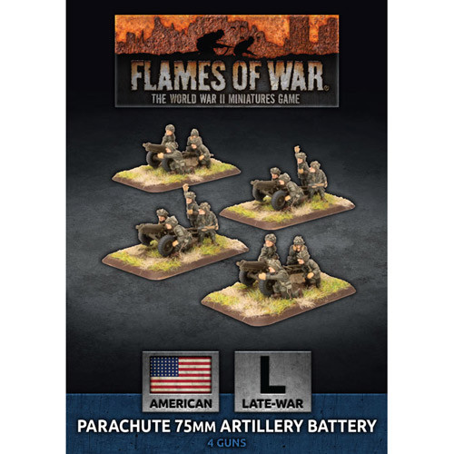 FLAMES OF WAR SHIPPING NOW AIRBORNE 75MM LIGHT TROOP BBX50 