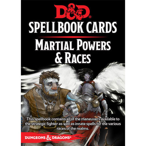 D&D 5E RPG: Spellbook Cards - Martial Powers & Races (Version 3)