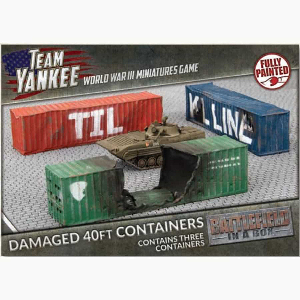 WWIII Team Yankee: Battlefield in a Box - 40ft Damaged Containers