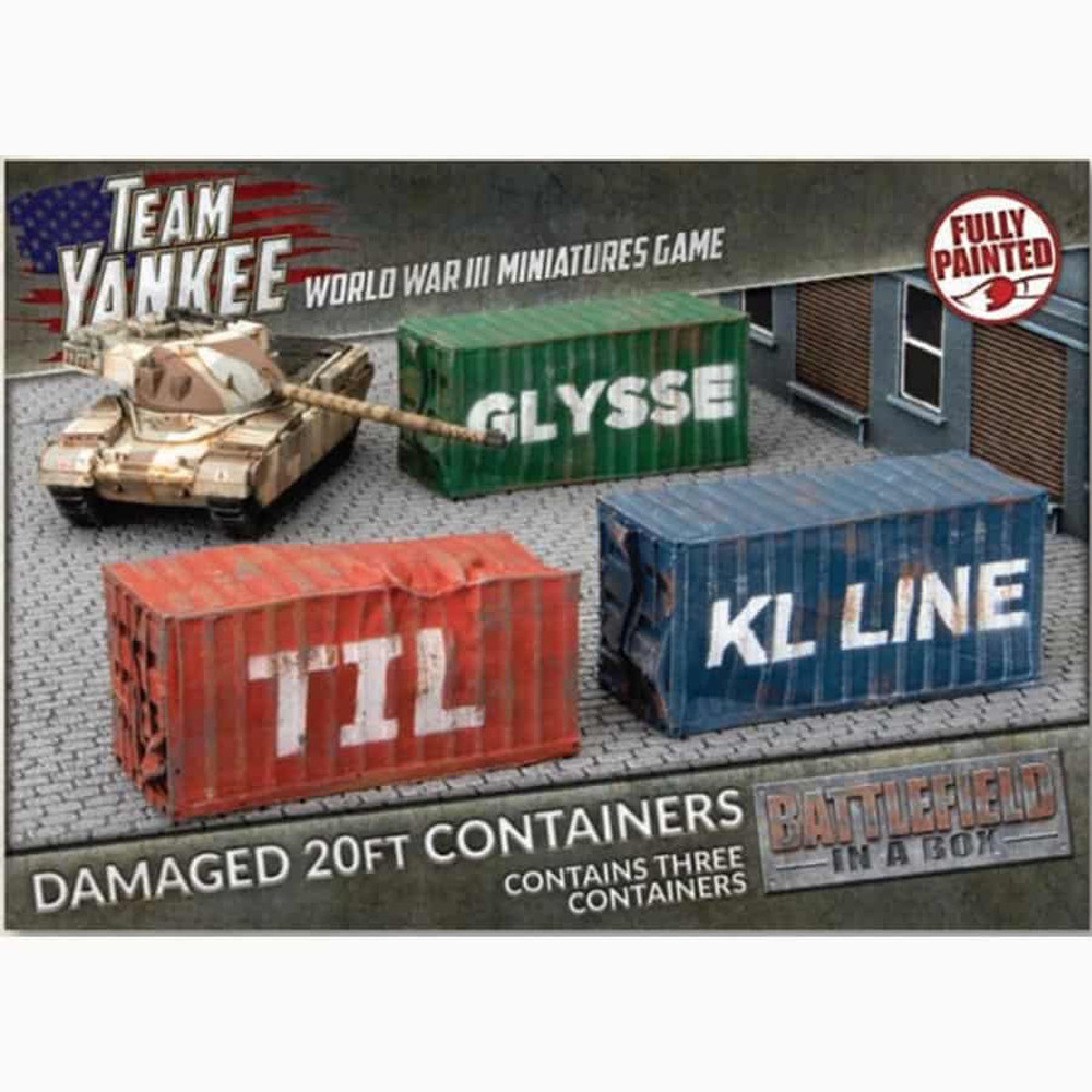 WWIII Team Yankee: Battlefield in a Box - 20ft Damaged Containers