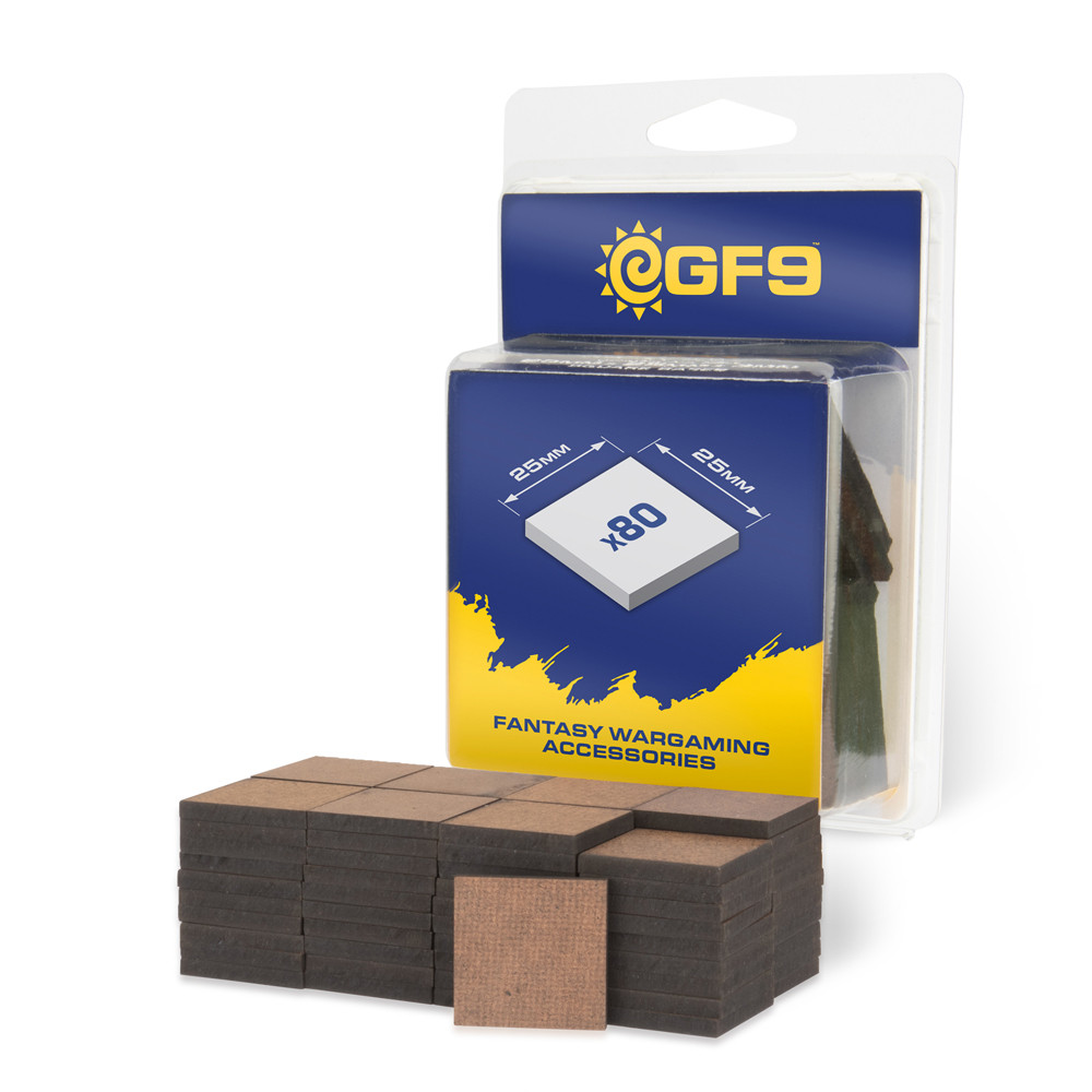 GF9 MDF Bases: 25x25mm (80) (Preorder)