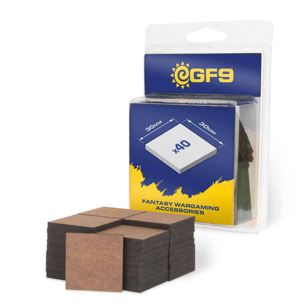 GF9 MDF Bases: 30x30mm (40) (Preorder)