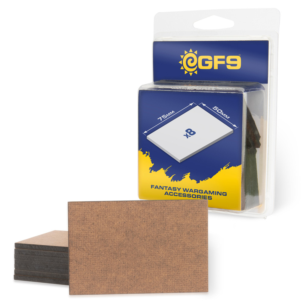 GF9 MDF Bases: 50x75mm (8) (Preorder)