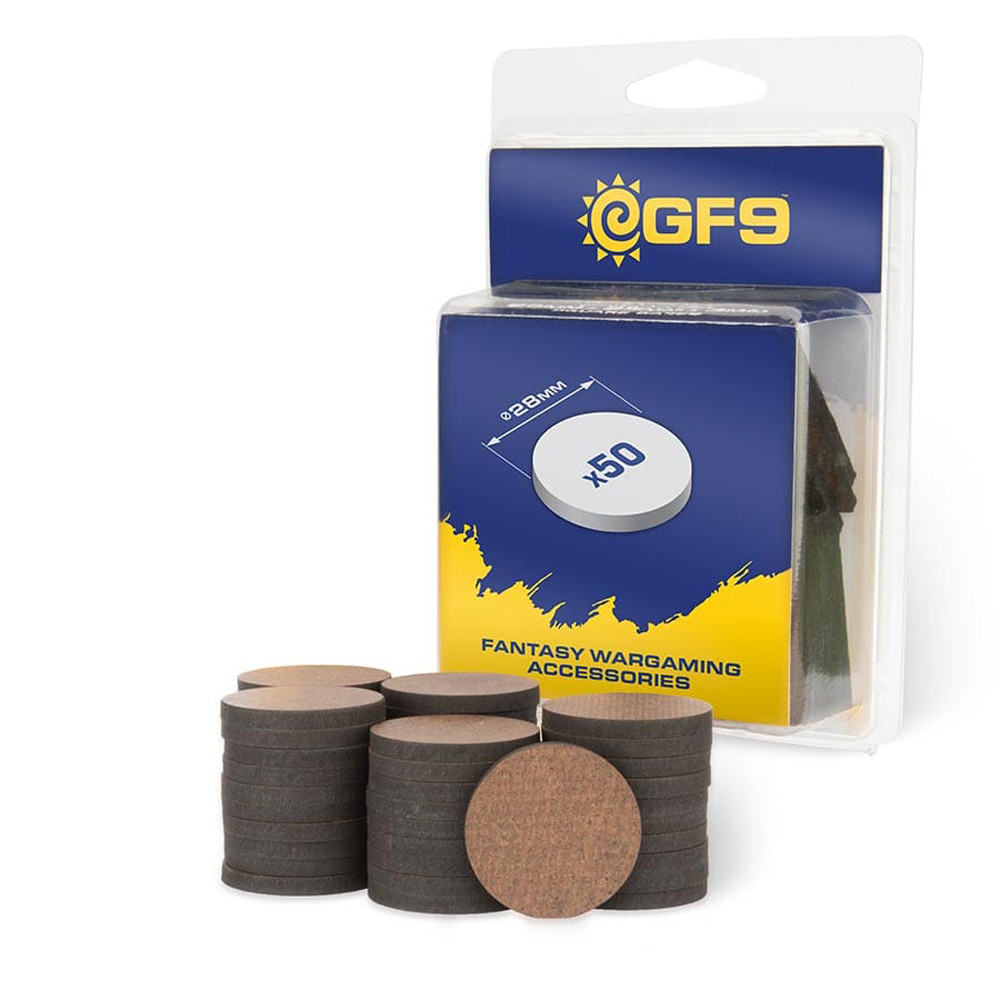 Army Bases: MDF Round Bases 28mm (50)