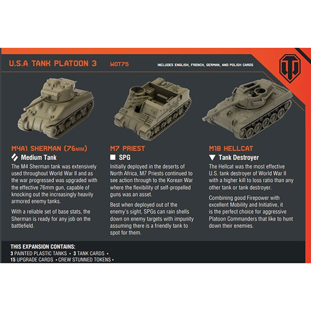 World of Tanks: USA - Platoon (M4A1 Sherman, M7 Priest, M18 Hellcat)