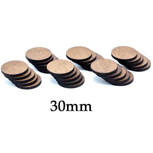 GF9 Econo Bases: 30mm Round (30)