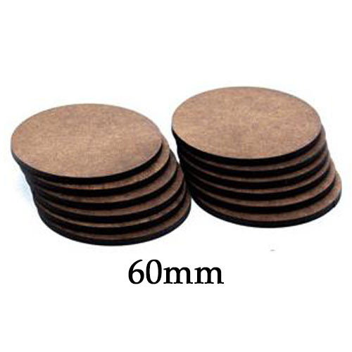 GF9 Econo Bases: 60mm Round (12)