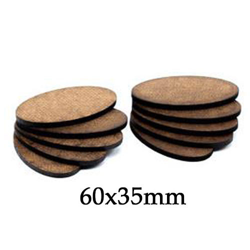 GF9 Econo Bases: 60x35mm Oval (10)