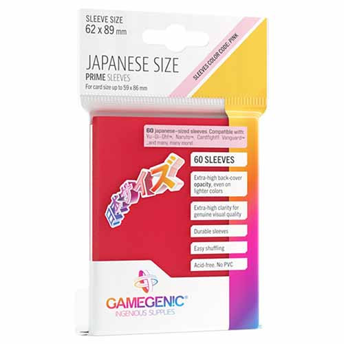 Prime Sleeves: Japanese Sized - Red (60)
