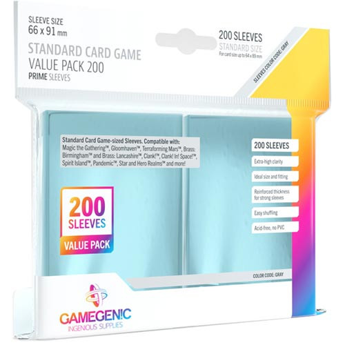 Prime Sleeves: Standard Card Game Value Pack (200)