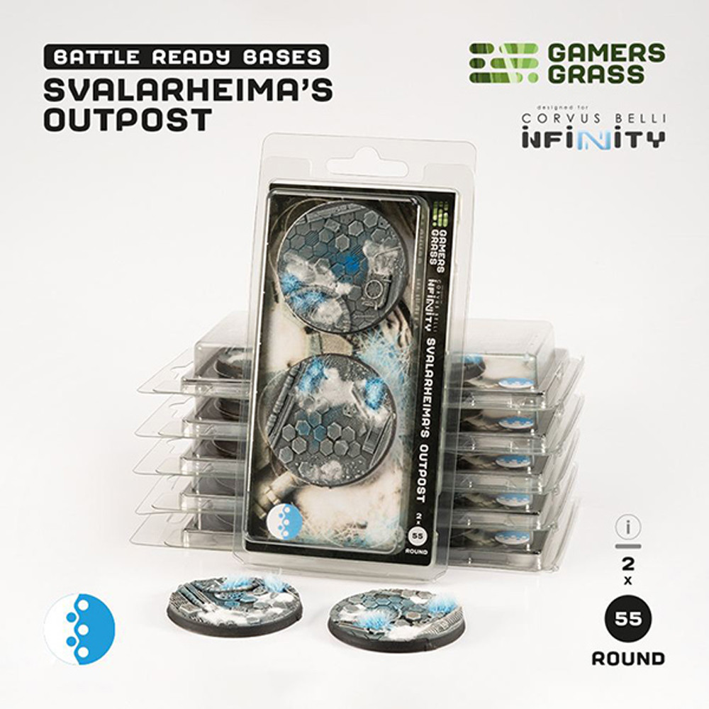 Battle Ready Bases: Svalarheima's Outpost - Round 55mm (2)
