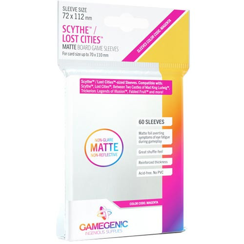 Gamegenic Matte Sleeves: Scythe and/or Lost Cities
