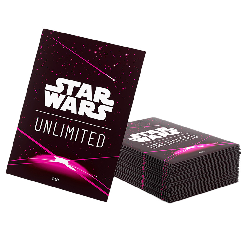 Star War Unlimited Sleeves: Card Back Magenta