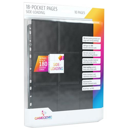 Sideloading 18-Pocket Pages: Black (10)