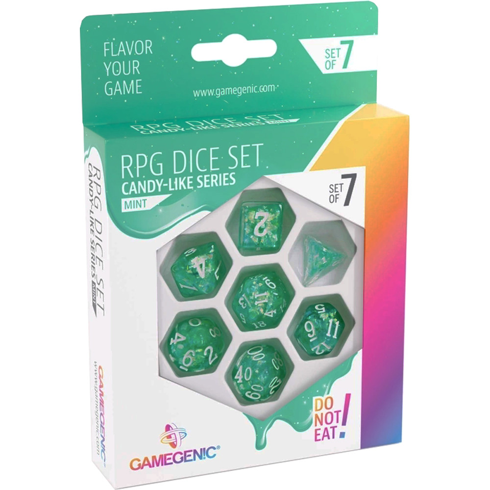 Candy-like Series Polyhedral Set: Mint (7)