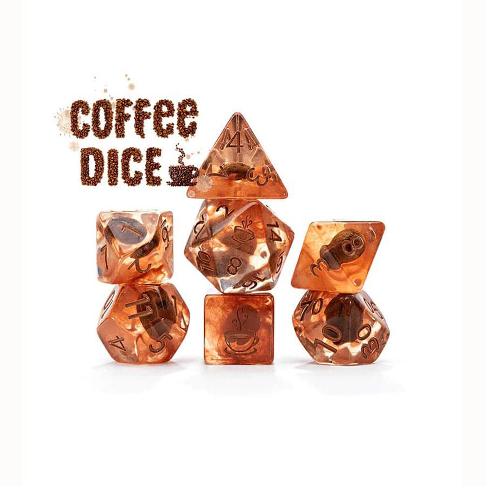 Inclusion Dice Set: Coffee Dice (7)