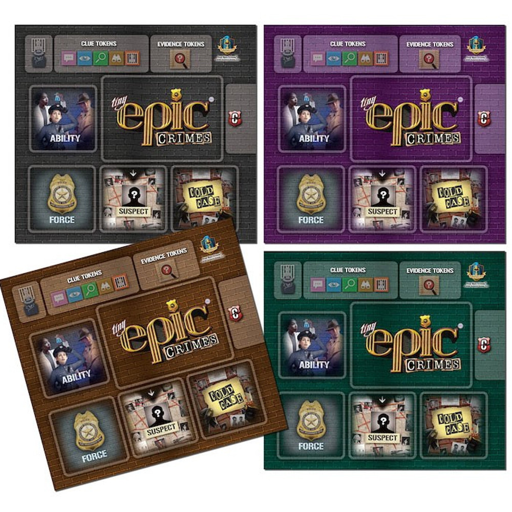 Tiny Epic Crimes: Player Mats (4)