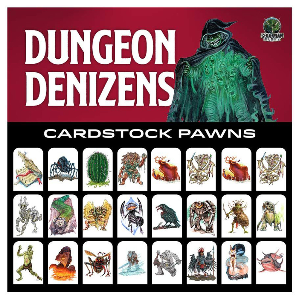 DCC RPG: Dungeon Denizens - Cardstock Pawns (D&D 5E Compatible)