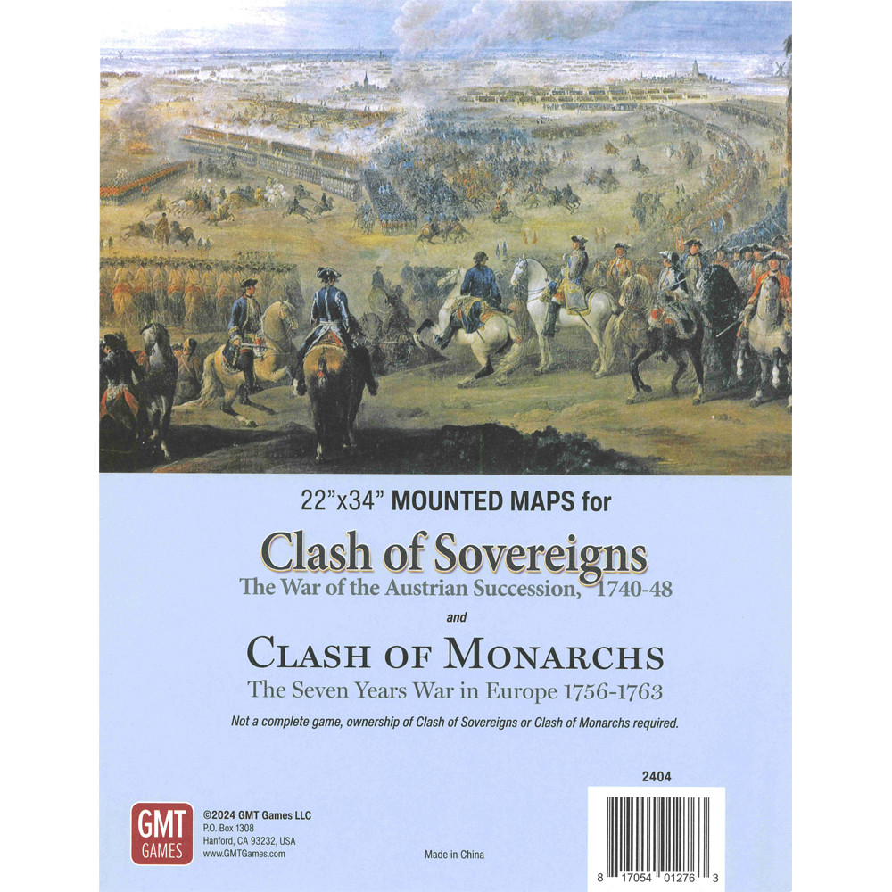 Clash of Sovereigns / Clash of Monarchs: Mounted Map