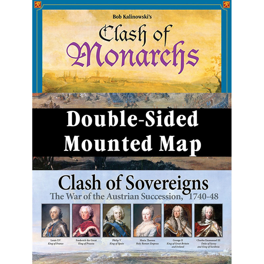Clash of Sovereigns / Clash of Monarchs Mounted Map