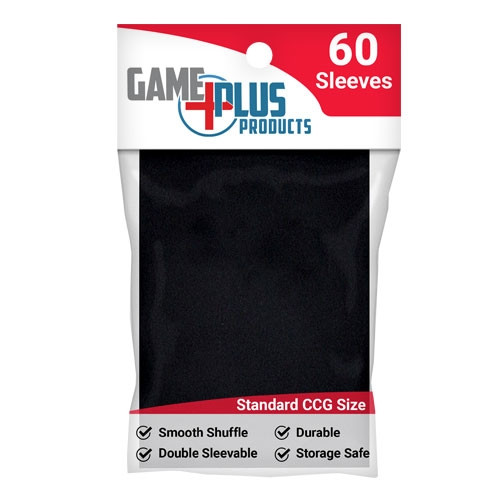 Game Plus Products Standard Card Sleeves: Black (60)