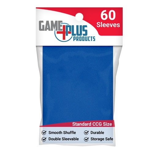 Game Plus Products Standard Card Sleeves: Blue (60)