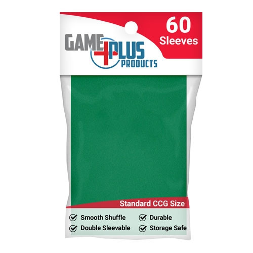 Game Plus Products Standard Card Sleeves: Green (60)