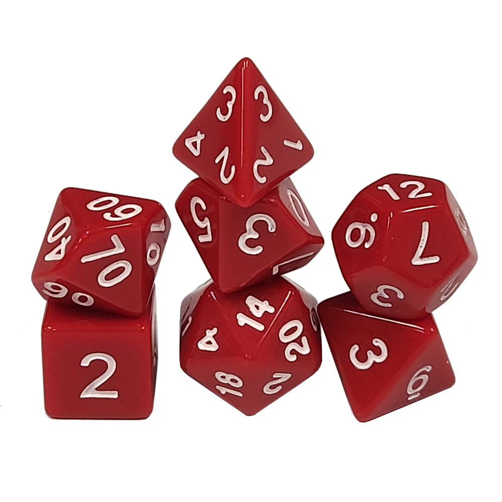 Game Plus Products Dice: Classic - Red (7)