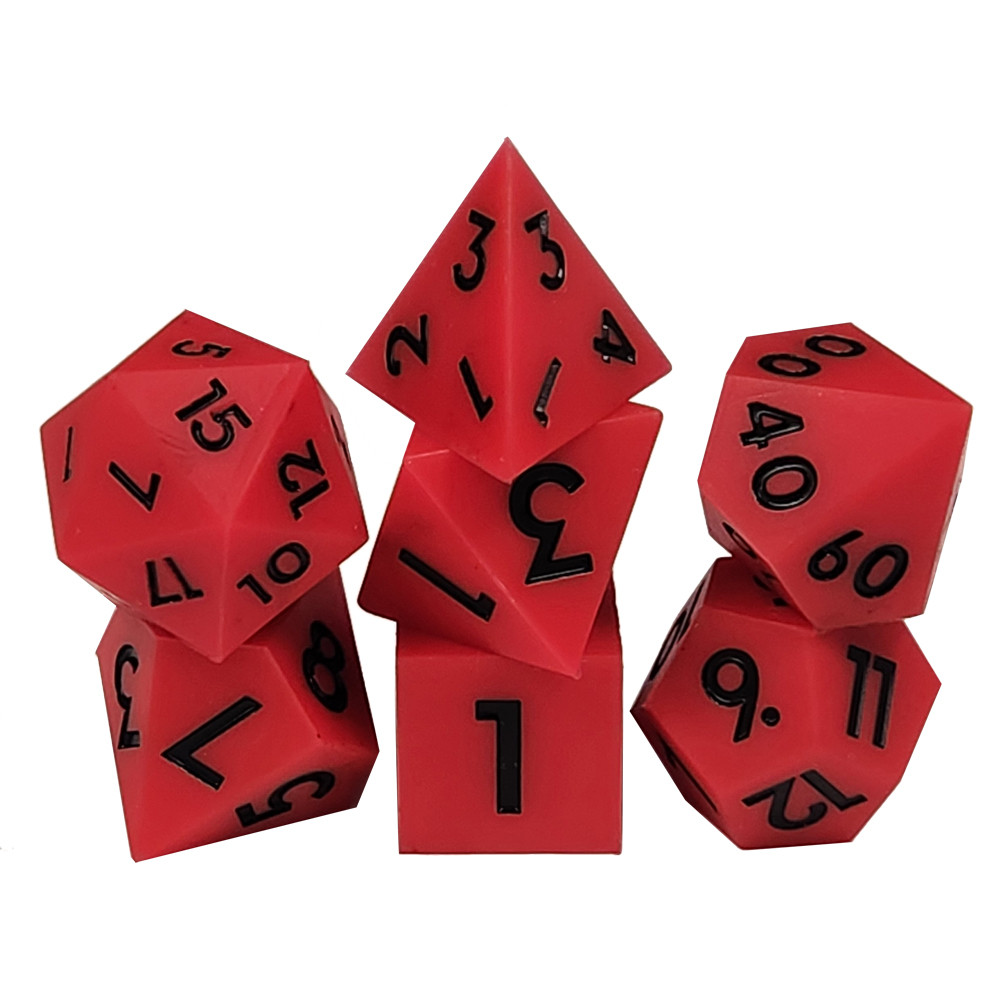Game Plus Products 16mm Silicon Dice: Red (7)