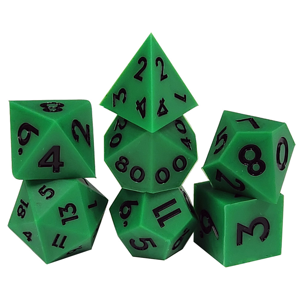 Game Plus Products 16mm Silicon Dice: Green (7)