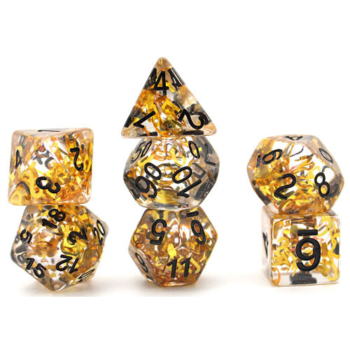 Game Plus Products Dice: 16mm Gold Letters (7)