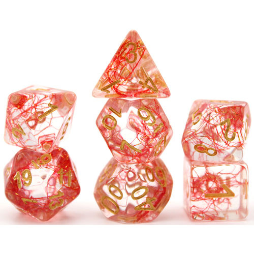 Game Plus Products Dice: 16mm Colorful Cotton - Red (7)