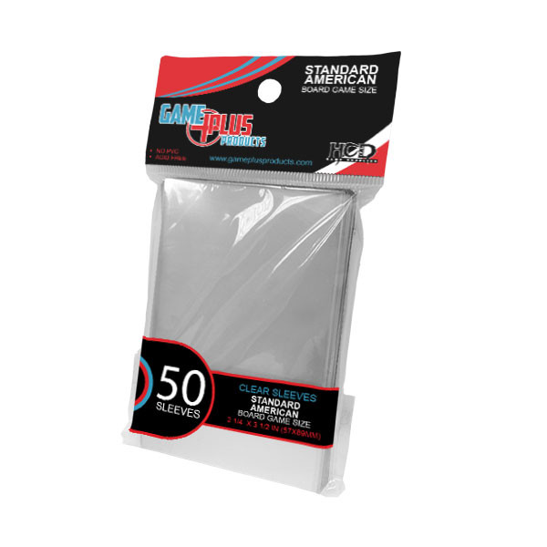 Game Plus Products Sleeves: Standard American Board Game Size (50)