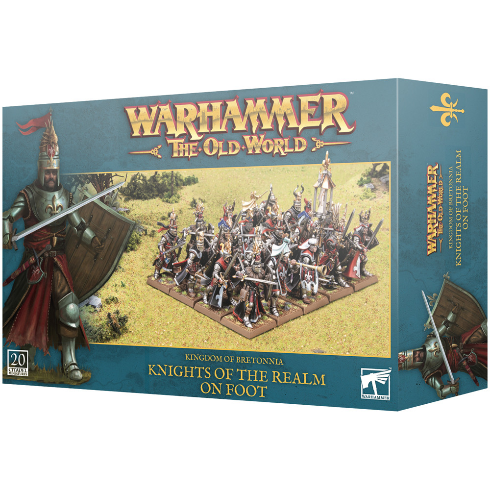 Warhammer Old World: Kingdom of Bretonnia Knights of the Realm on Foot