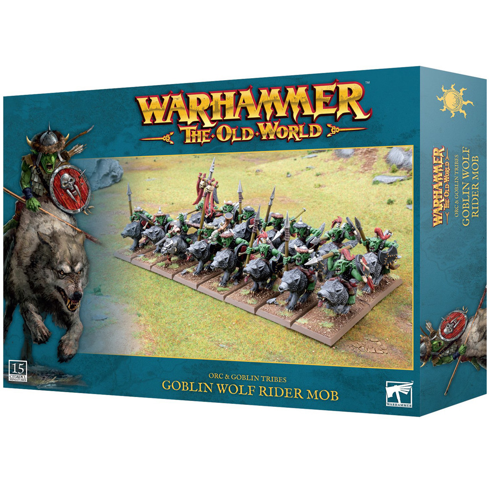 Warhammer The Old World: Orc & Goblin Tribes - Goblin Wolf Rider Mob