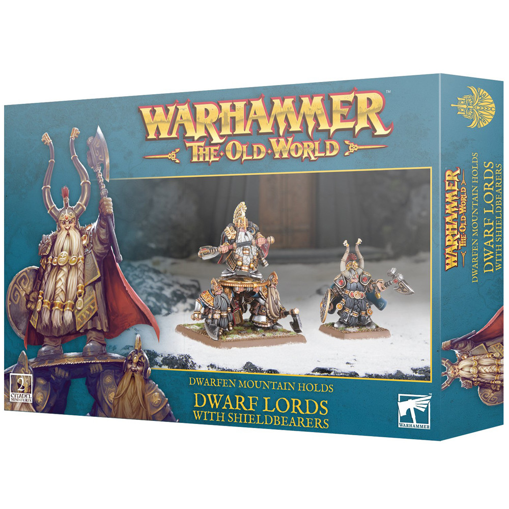 Warhammer The Old World: Dwarfen Mountain Holds Lords w/ Shieldbearers