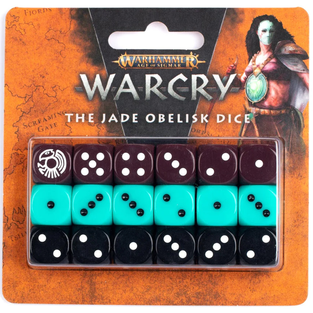 Warcry: The Jade Obelisk Dice (18)